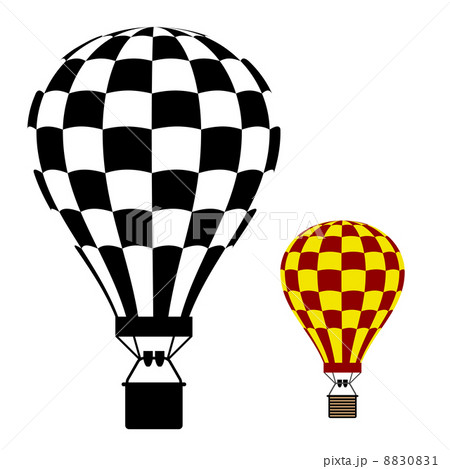 hot air balloon black symbol 8830831