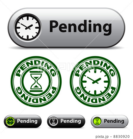 pending time buttons and stamps 8830920