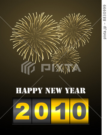 fireworks with new year counter fireworks with new year counter 8830999
