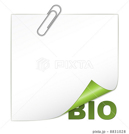bio corner with paperclip 8831028