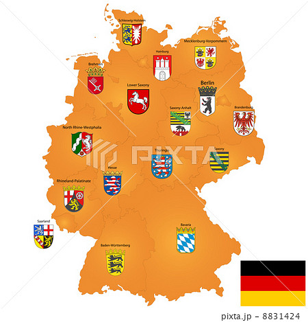 map of Germany 8831424