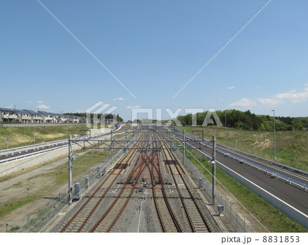 成田スカイアクセスの線路 8831853