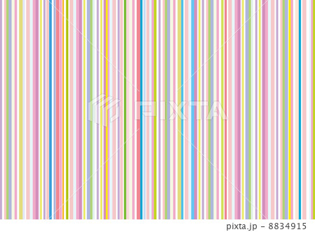 キャンディーカラーストライプのイラスト素材