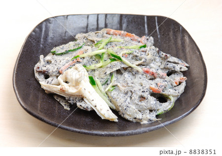 おいしい根菜と鶏肉の黒胡麻サラダ 8838351