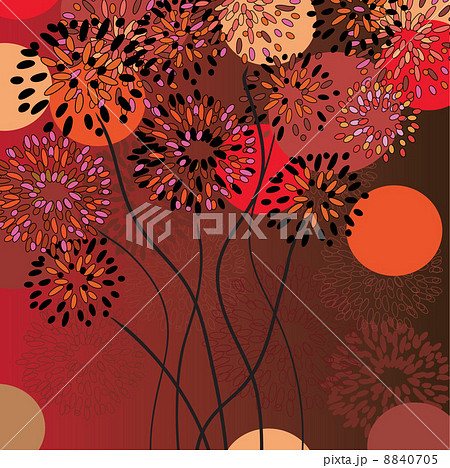 Red card with dandelions 8840705