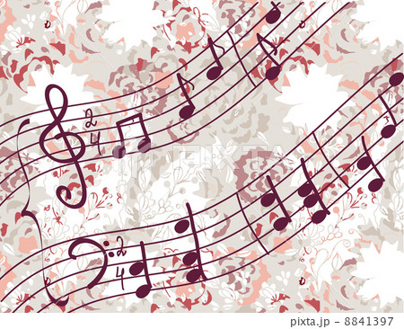 Musical background with melody 8841397