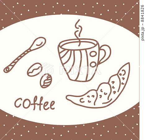 Coffee card with beans 8841826