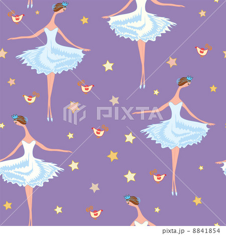 Ballerina seamless pattern 8841854
