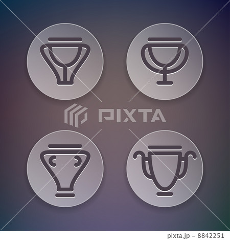 Trophy icon set Trophy icon set 8842251