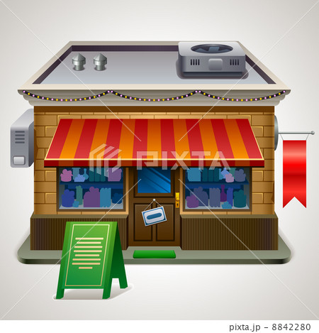 Illustration of small store. Illustration of small store. 8842280