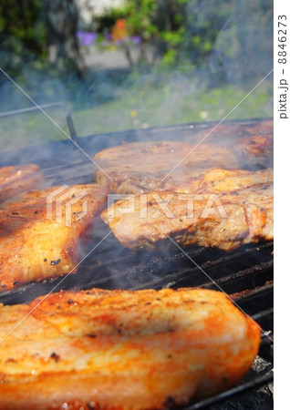 meat on the barbecue meat on the barbecue 8846273