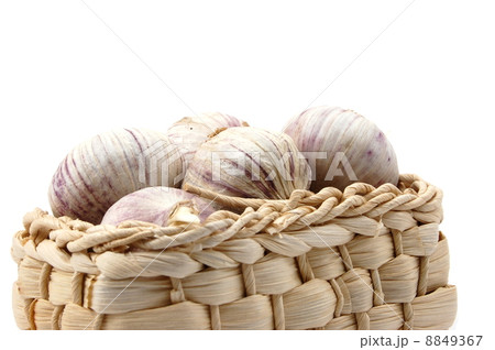 garlic isolated on white garlic isolated on white 8849367