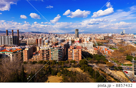day kind of Barcelona from Montjuic 8857432