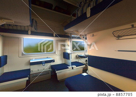 Interior of sleeper train 8857705