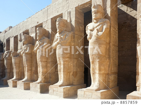 Statues in Karnak temple, Luxor, Egypt 8857859