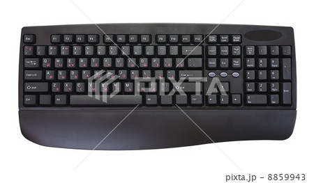 isolated black keyboard 8859943