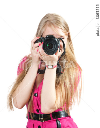 Young female photographer Young female photographer 8865316