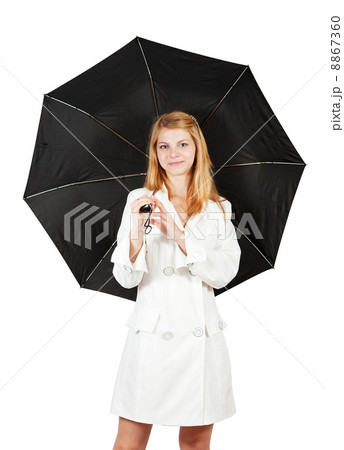 girl in cloak with umbrella girl in cloak with umbrella 8867360