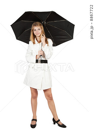 girl in cloak with umbrella 8867722