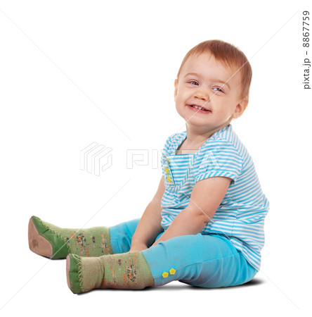 Sitting happy toddler 8867759