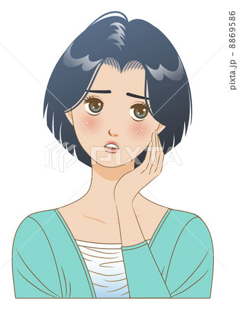 女性/表情/困る 女性/表情/困る 8869586