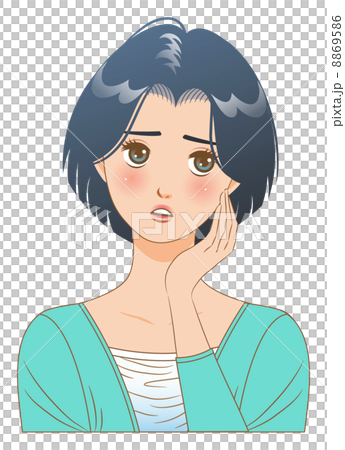 女性/表情/困る 女性/表情/困る 8869586