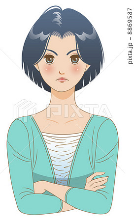女性/表情/怒る 女性/表情/怒る 8869587
