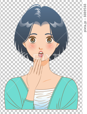 Female / Facial expression / Surprised 8869588