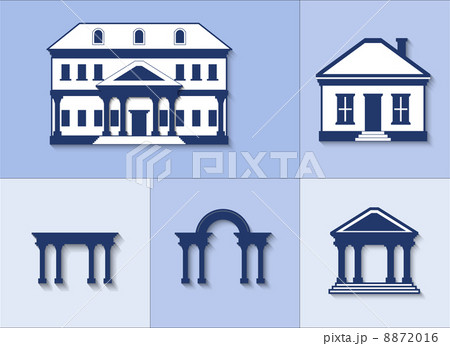 icon set - houses. vector icon set - houses. vector 8872016