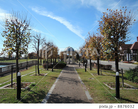 晩秋の都市公園 8876032