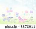 馬の親子と風船 8878911