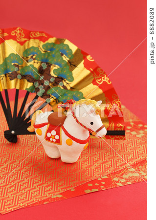 午・立ち馬と扇子タテR02 午・立ち馬と扇子タテR02 8882089