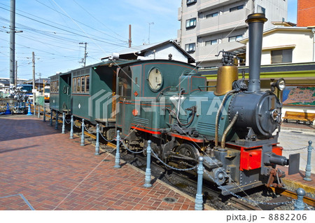 停車中の「坊ちゃん列車(1号機関車)」（愛媛県松山市） 8882206