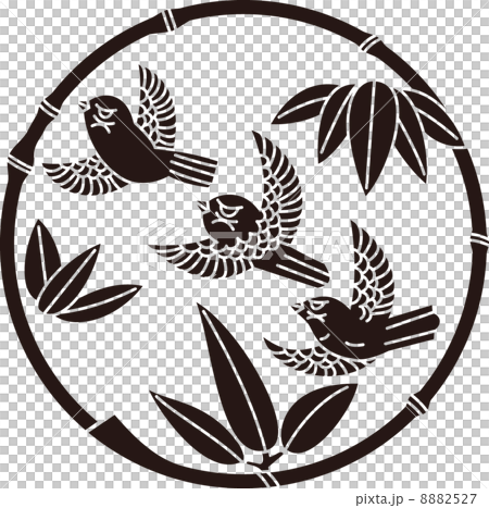 在Hosodake Maru的三隻麻雀 8882527