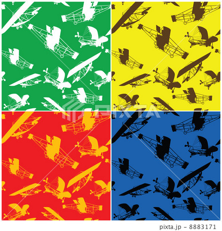 Collection of vintage planes patterns Collection of vintage planes patterns 8883171