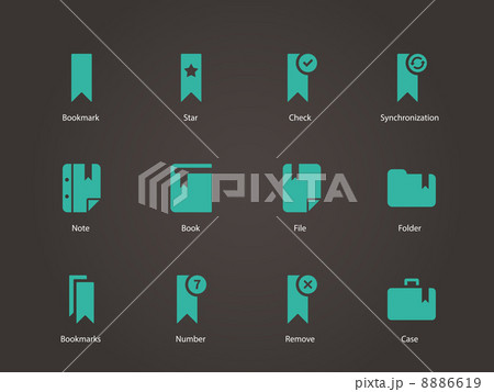 Bookmark, tag, favorite icons. 8886619