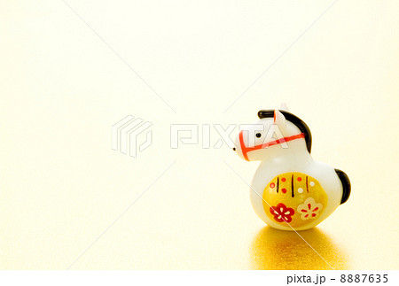 年賀素材　午　ハガキテンプレート 8887635