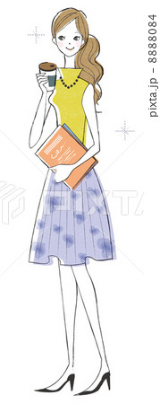 コーヒーを飲む女性 8888084