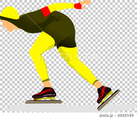 Speed skating. Vector illustration for designers 8888599