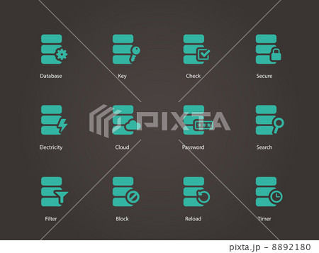 Database icons. 8892180