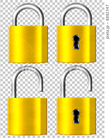 錠前 4パターン 8892347