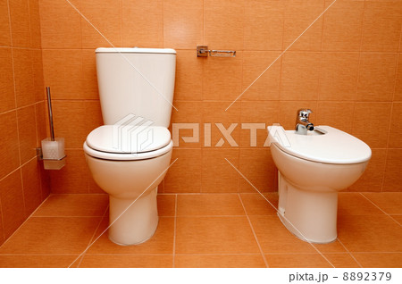 Toilet and bidet in bathroom Toilet and bidet in bathroom 8892379