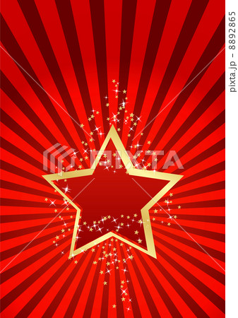 greeting card with red stars 8892865