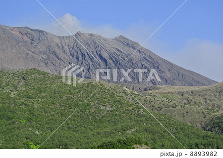 鹿児島県　桜島　湯之平展望所から 8893982