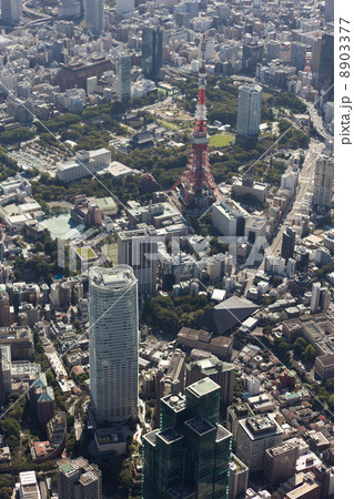 東京タワー空撮 8903377