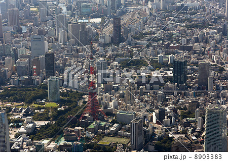 東京タワー空撮 8903383