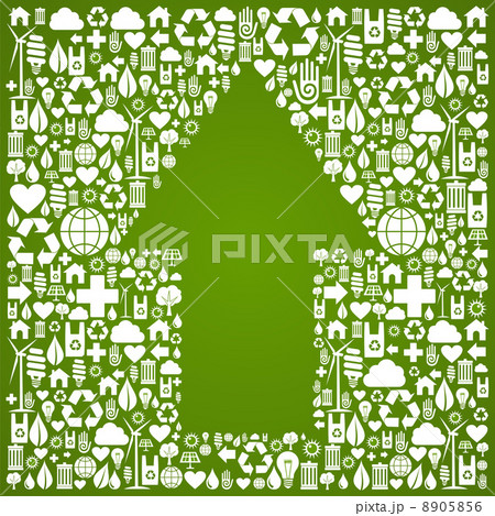 Up arrow symbol over green icons background Up arrow symbol over green icons background 8905856