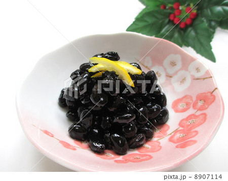 お正月イメージ　黒豆　お節料理 8907114