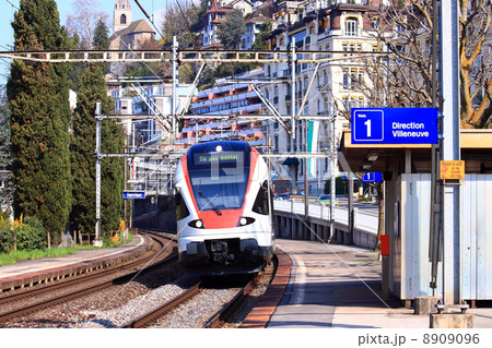 Modern Train in Switzerland 8909096