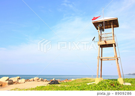 guard Tower at beach 8909286